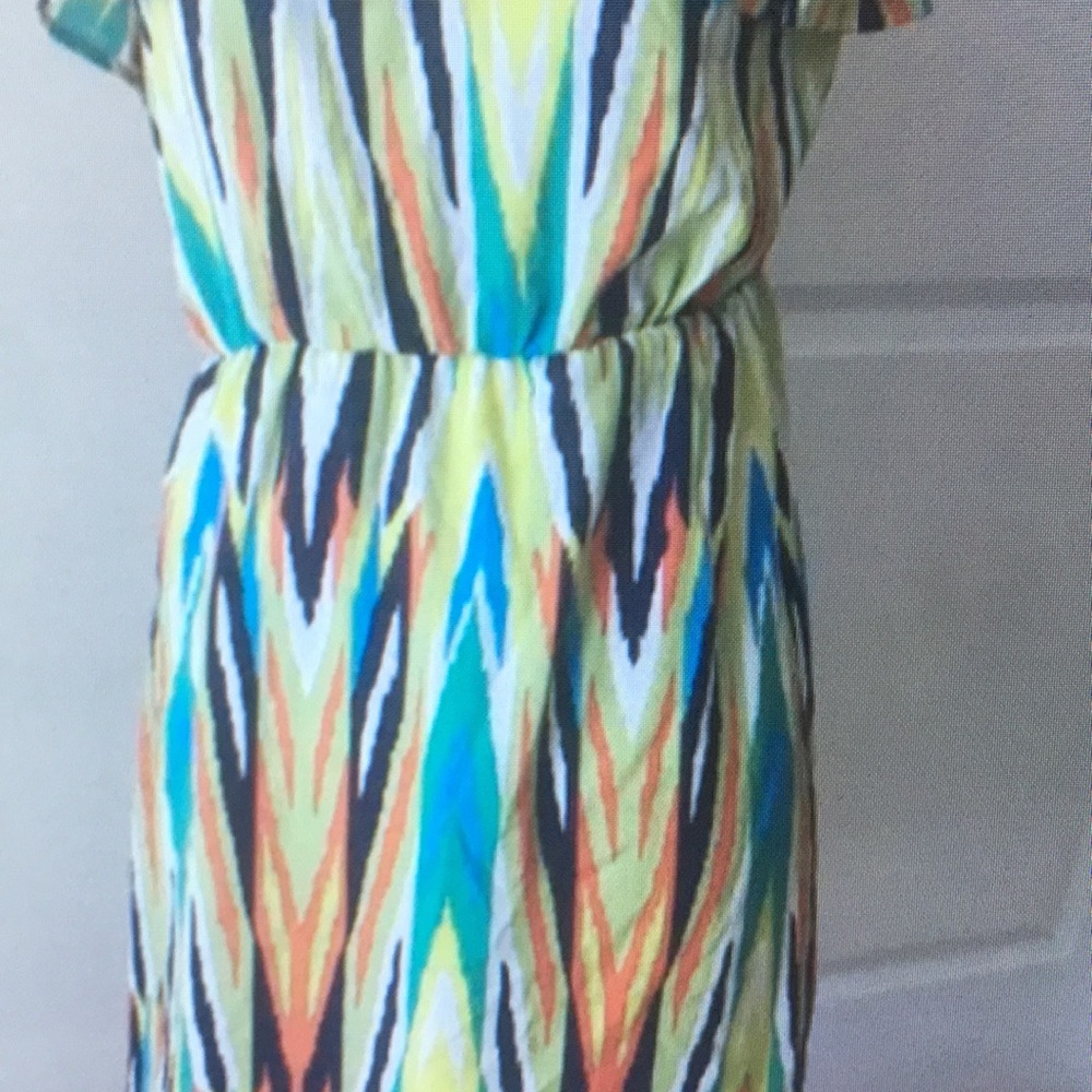 Multicolor Patterned Women's Dress